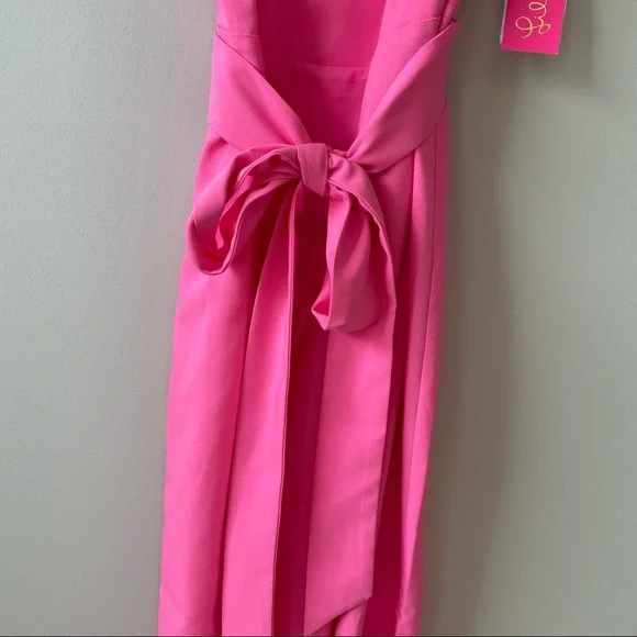 LAST CHANCE TO BUY NWT Lilly Pulitzer Eppley Jumpsuit in Prosecco Pink - Picture 11 of 14